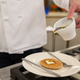 Pancake and maple syrup
